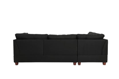 The Thornton Black Sectional – 3 Piece - view 5