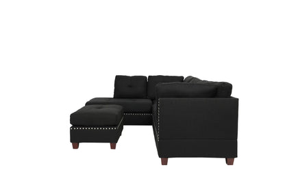 The Thornton Black Sectional – 3 Piece - view 6