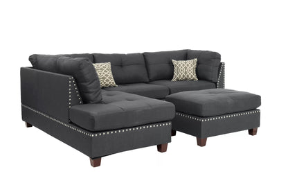 The Thornton Blue Gray Sectional – 3 Piece - view 3