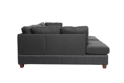 The Thornton Blue Gray Sectional – 3 Piece - view 4