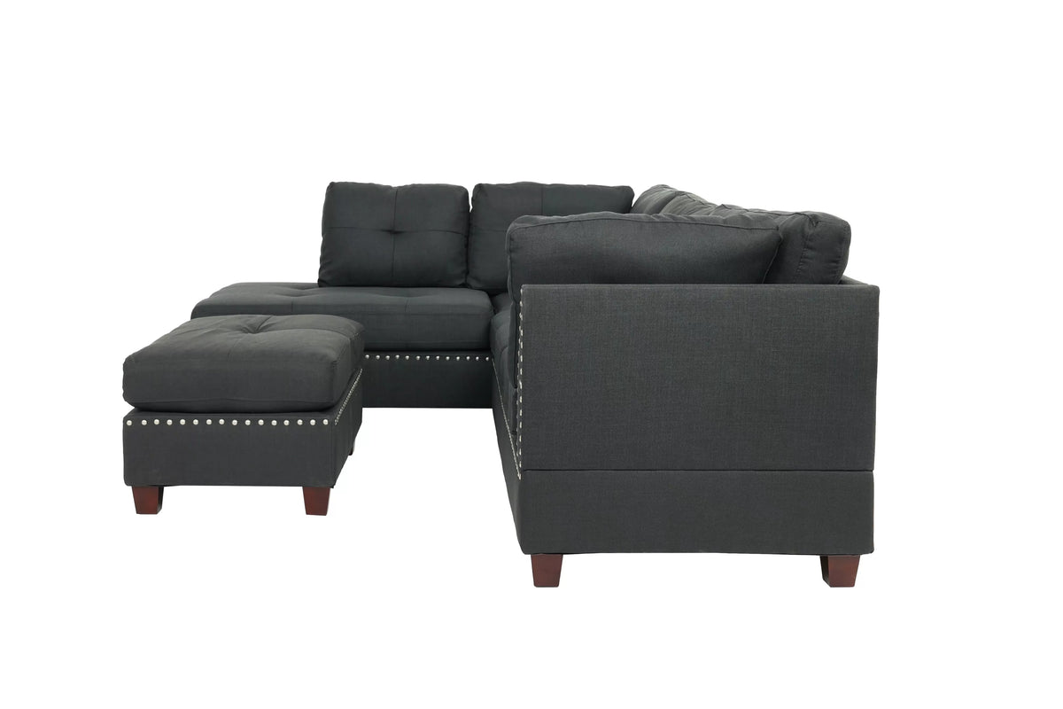 The Thornton Blue Gray Sectional – 3 Piece - view 6