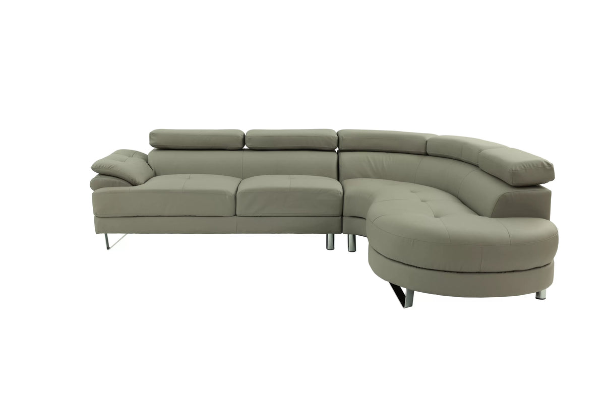 The Calloway Light Gray Sectional – 2 Piece - view 2