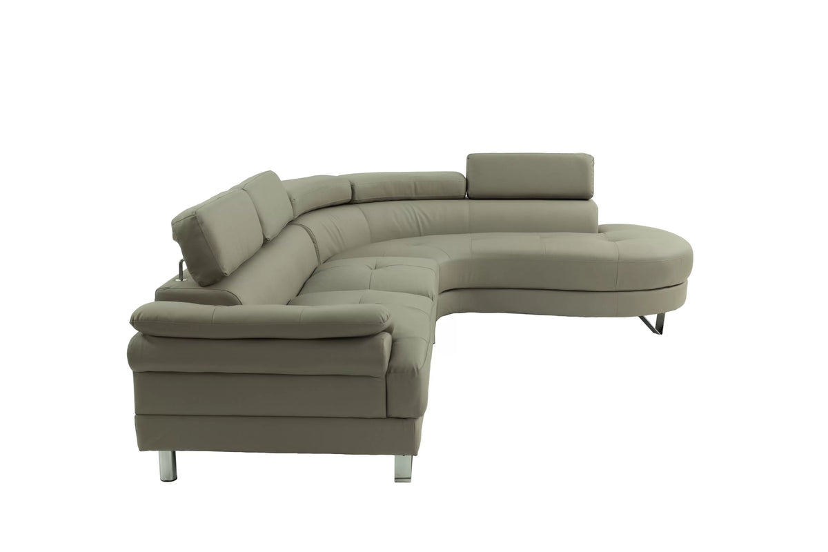 The Calloway Light Gray Sectional – 2 Piece - view 4