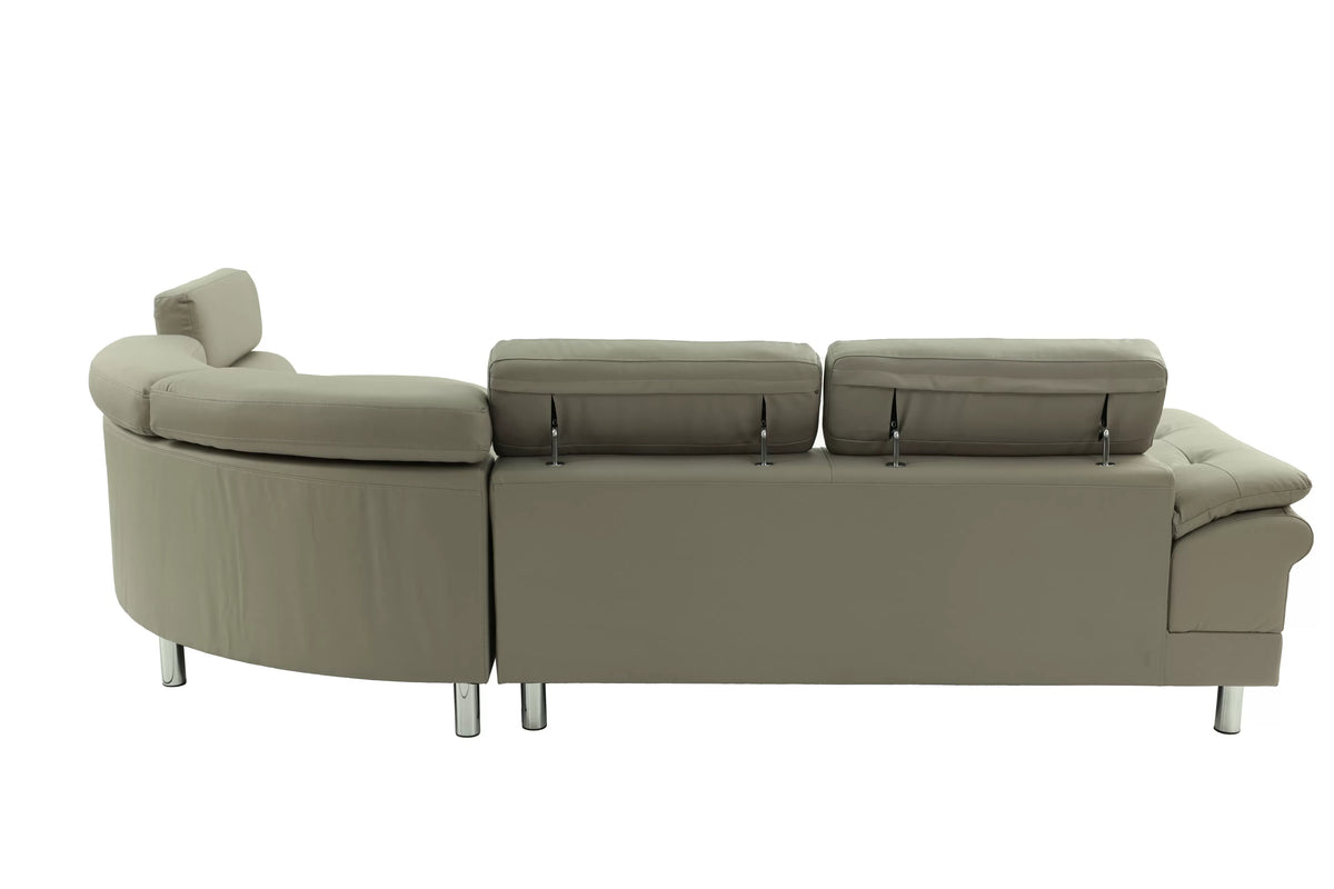 The Calloway Light Gray Sectional – 2 Piece - view 5