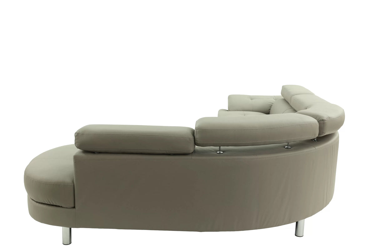 The Calloway Light Gray Sectional – 2 Piece - view 7