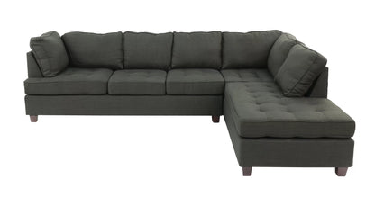 The Whitaker Ash Black Sectional – 2 Piece