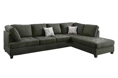 The Whitaker Ash Black Sectional – 2 Piece