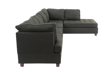 The Whitaker Ash Black Sectional – 2 Piece