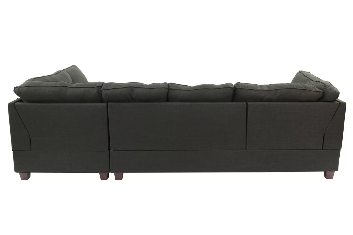 The Whitaker Ash Black Sectional – 2 Piece