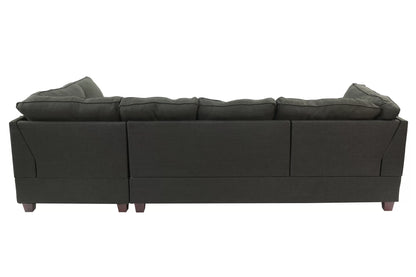The Whitaker Ash Black Sectional – 2 Piece