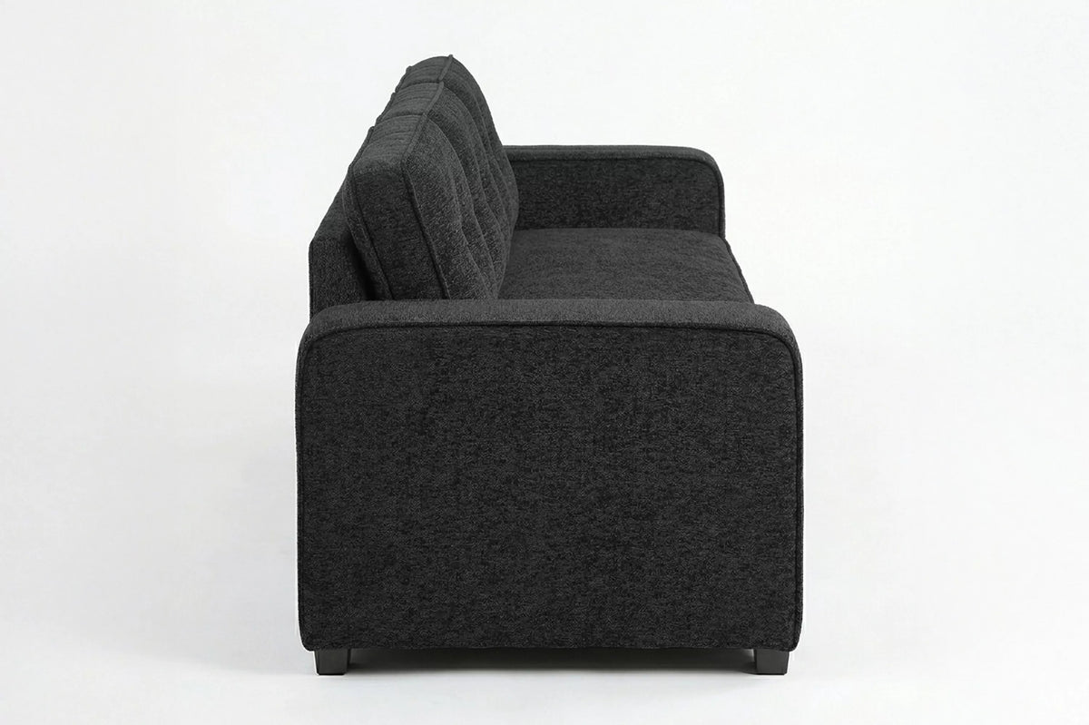 The Marlowe Black Chenille Convertible Sleeper Sofa - view 6