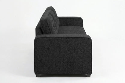The Marlowe Black Chenille Convertible Sleeper Sofa - view 6