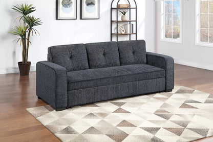 The Marlowe Dark Gray Chenille Convertible Sleeper Sofa - view 3