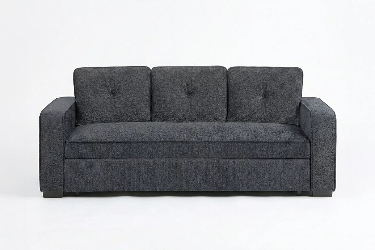 The Marlowe Dark Gray Chenille Convertible Sleeper Sofa - view 4