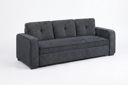 The Marlowe Dark Gray Chenille Convertible Sleeper Sofa - view 5