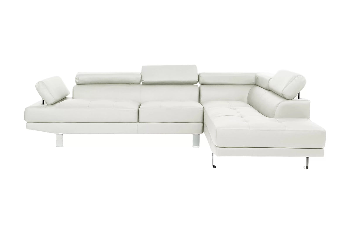 The Beckett White Sectional – 2 Piece - view 2
