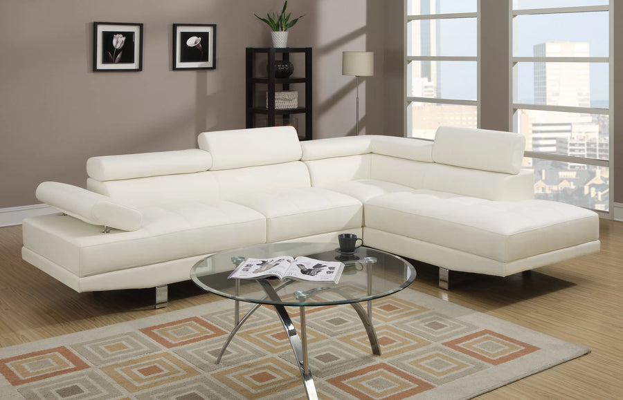 Seccional Beckett Blanco – 2 Piezas