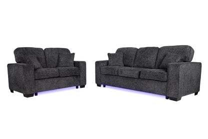 Bellamy Black Sofa Set – 2 Piece - alternate view 1