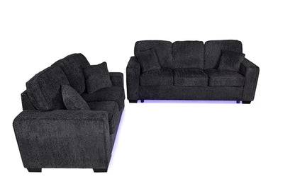 Bellamy Black Sofa Set – 2 Piece - alternate view 3