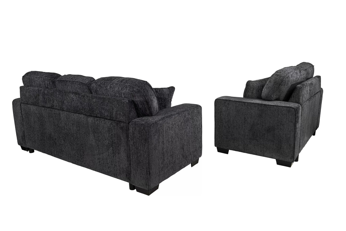 Bellamy Black Sofa Set – 2 Piece - alternate view 7