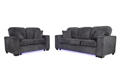 Bellamy Dark Gray Sofa Set – 2 Piece - alternate view 1