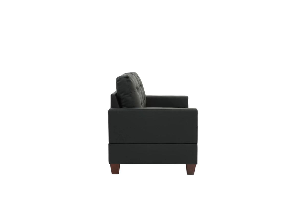 The Sloane Black Sofa Set – 2 Piece - view 4