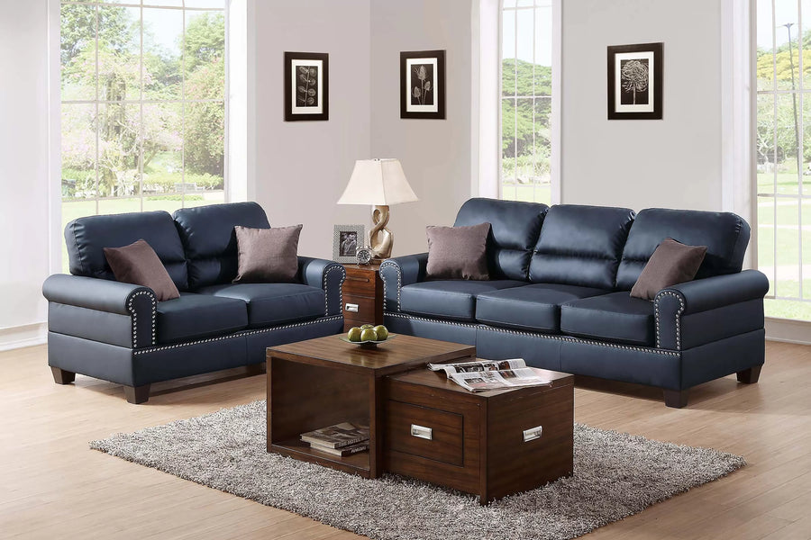 The Whitmore Black Sofa Set – 2 Piece