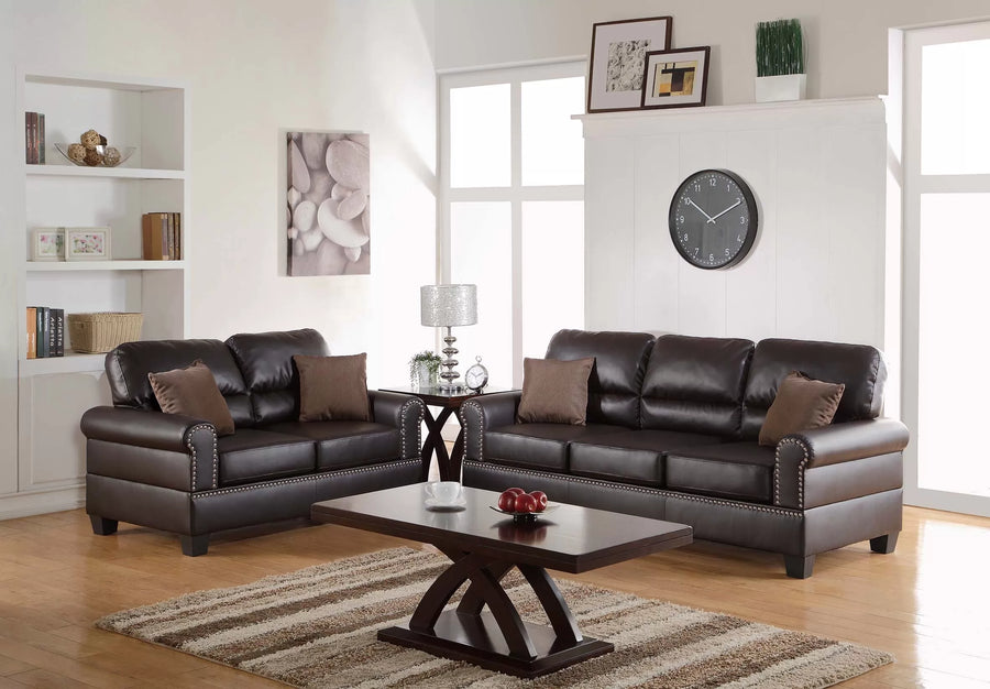 The Whitmore Espresso Sofa Set – 2 Piece