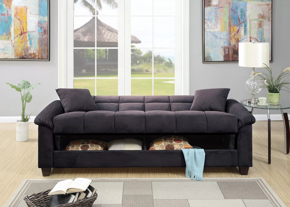 The Fulton Ebony Convertible Sofa - view 2