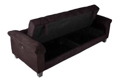 The Fulton Ebony Convertible Sofa - view 4
