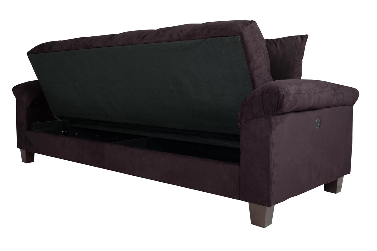 The Fulton Ebony Convertible Sofa - view 6