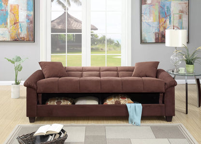 The Fulton Chocolate Convertible Sofa - view 2