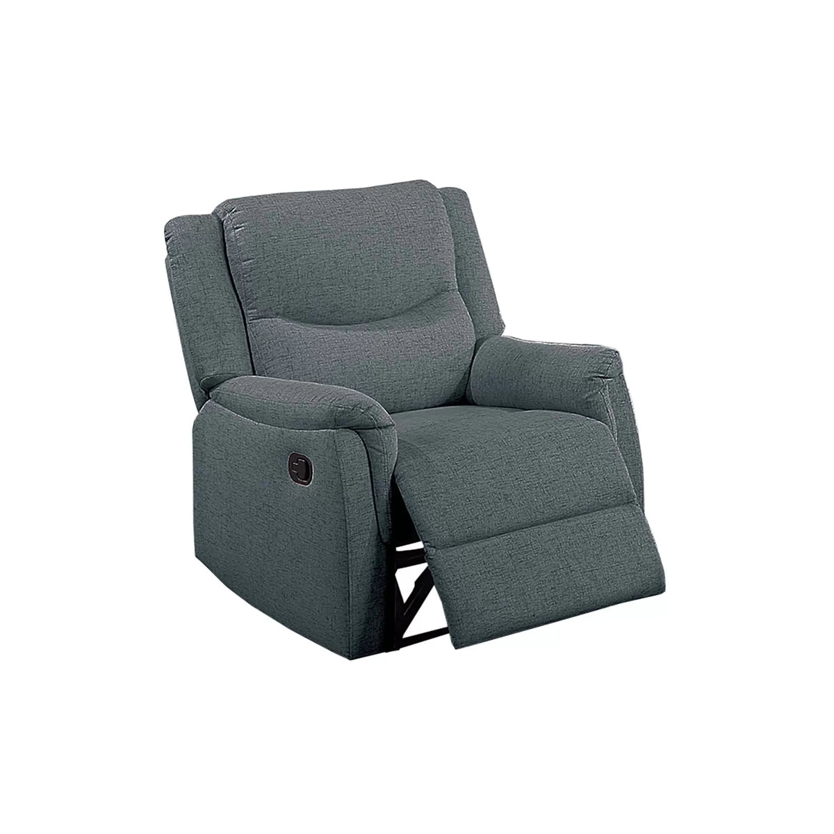 The Darian Dark Gray Burlap Manual Motion Living Room Set – 3 Piece - view 8