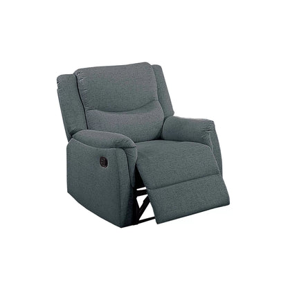 The Darian Dark Gray Burlap Manual Motion Living Room Set – 3 Piece - view 8