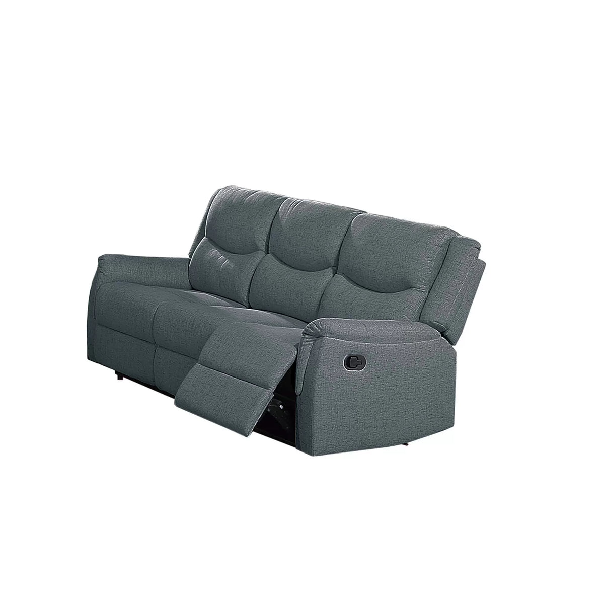 The Darian Dark Gray Burlap Manual Motion Living Room Set – 3 Piece - view 20