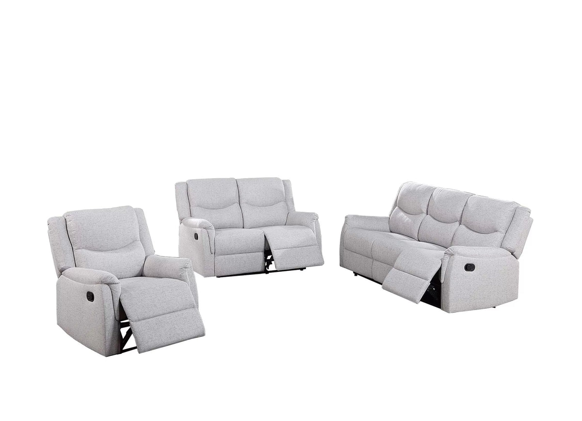 The Darian Sincere Bone Burlap Manual Motion Living Room Set – 3 Piece - view 8