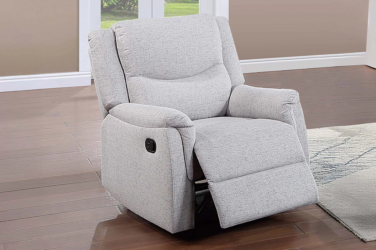 The Darian Sincere Bone Burlap Manual Motion Living Room Set – 3 Piece - view 5