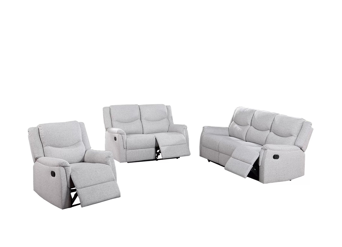 The Darian Sincere Bone Burlap Manual Motion Living Room Set – 3 Piece - view 14