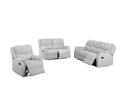 The Darian Sincere Bone Burlap Manual Motion Living Room Set – 3 Piece - view 14
