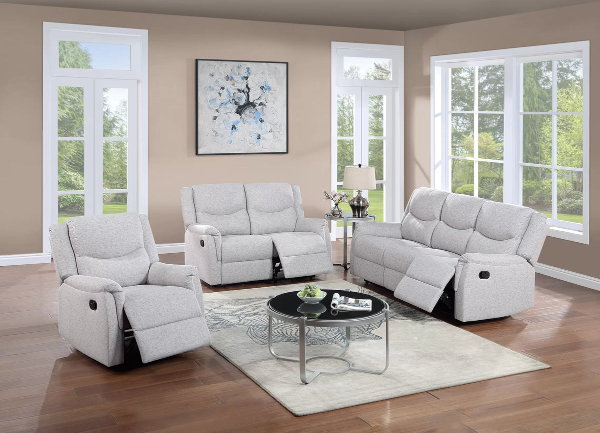 The Darian Sincere Bone Burlap Manual Motion Living Room Set – 3 Piece - view 18