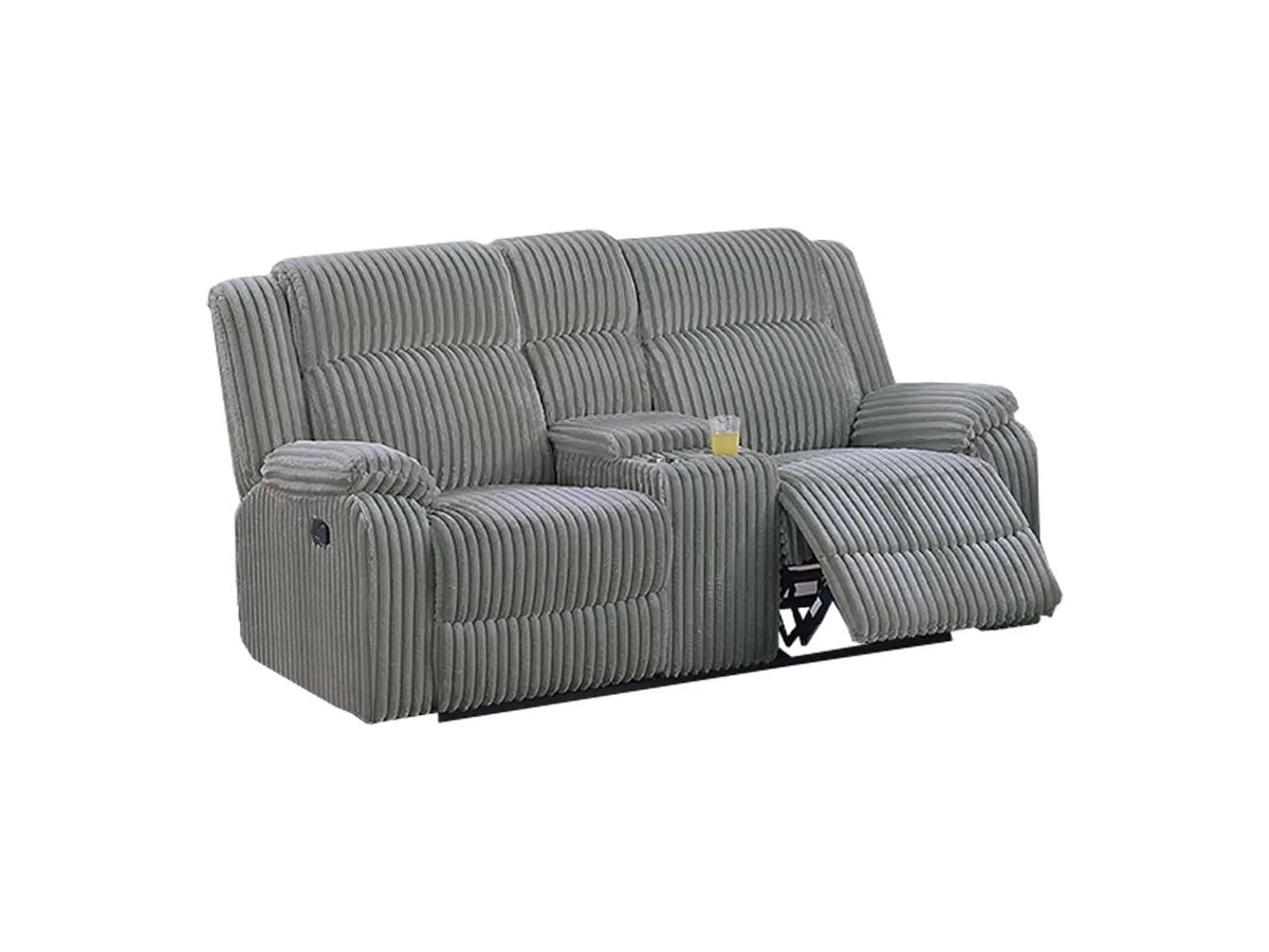 The Winslow Smoke Corduroy Manual Motion Living Room Set – 3 Piece - view 12
