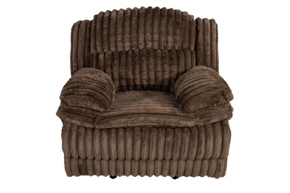 The Quimby Chocolate Corduroy Manual Glider Recliner Chair - view 3