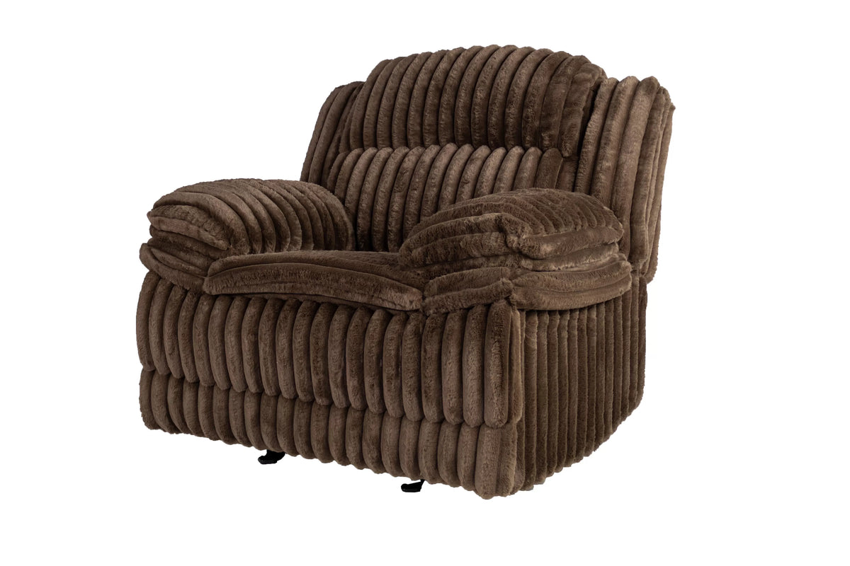The Quimby Chocolate Corduroy Manual Motion Living Room Set – 3 Piece - view 7