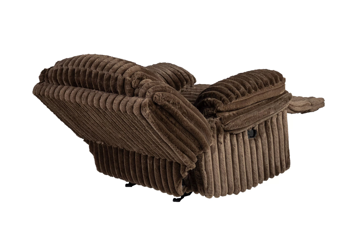 The Quimby Chocolate Corduroy Manual Motion Living Room Set – 3 Piece - view 9