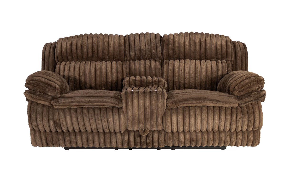 The Quimby Chocolate Corduroy Manual Motion Living Room Set – 3 Piece - view 16