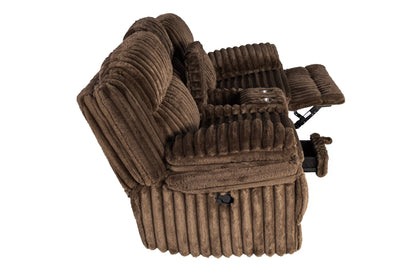 The Quimby Chocolate Corduroy Manual Motion Living Room Set – 3 Piece - view 18