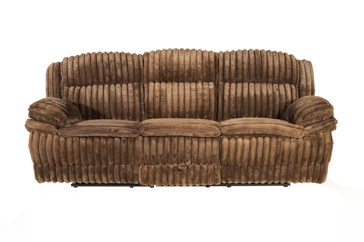 The Quimby Chocolate Corduroy Manual Motion Living Room Set – 3 Piece - view 27