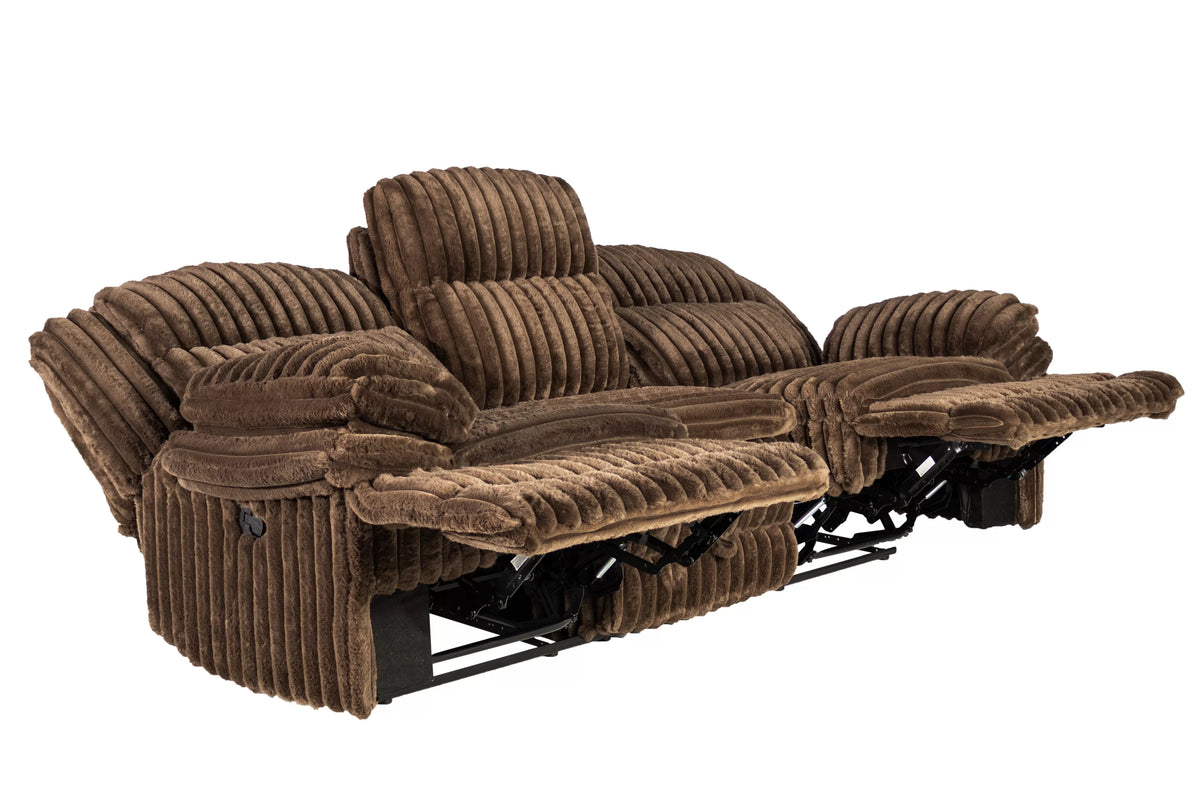 The Quimby Chocolate Corduroy Manual Motion Living Room Set – 3 Piece - view 30