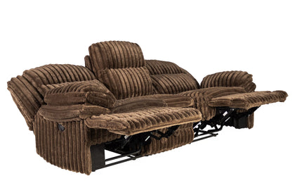 The Quimby Chocolate Corduroy Manual Motion Living Room Set – 3 Piece - view 30