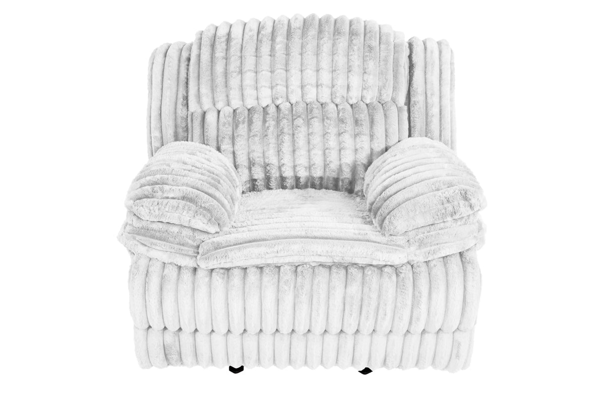 The Quimby Light Gray Corduroy Manual Motion Living Room Set – 3 Piece - view 7